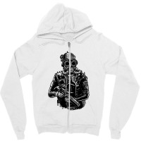 Steampunk Soldier Zipper Hoodie | Artistshot