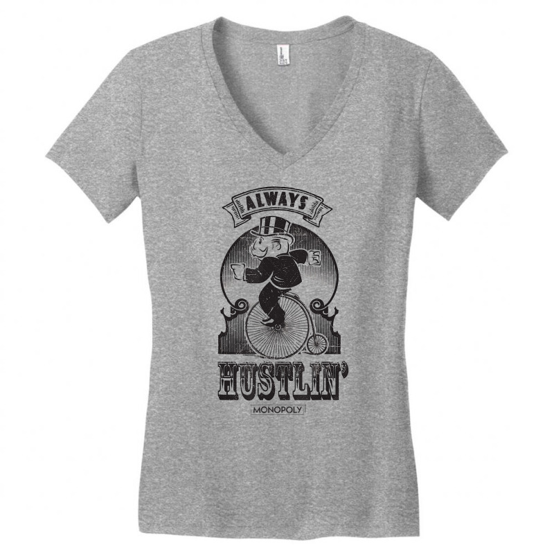 Monopoly Always Hustlin' T Shirt Women's V-Neck T-Shirt by koleuuwla | Artistshot