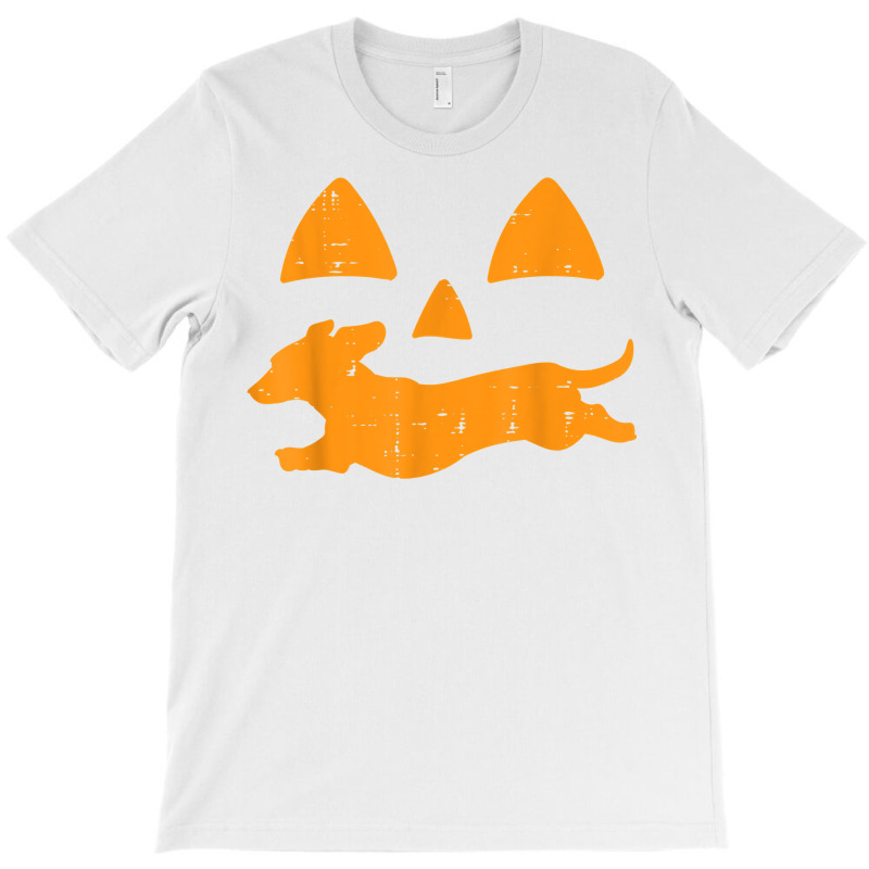 Pumpkin Eyes Dachshund Funny Halloween Jack O Lantern Dog T Shirt T-shirt | Artistshot