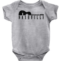 Nashville Tennessee Country Music City Guitar Gift Tank Top Baby Bodysuit | Artistshot