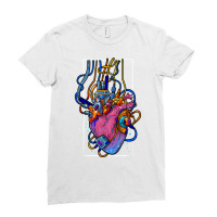 Cyborg Robot Heart Vaporwave Futuristic Cyberpunk Clothing T Shirt Ladies Fitted T-shirt | Artistshot