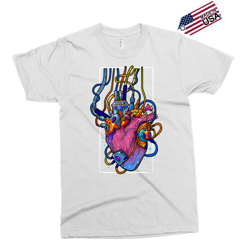 Cyborg Robot Heart Vaporwave Futuristic Cyberpunk Clothing T Shirt Exclusive T-shirt by jenneyljkalasoha | Artistshot