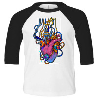 Cyborg Robot Heart Vaporwave Futuristic Cyberpunk Clothing T Shirt Toddler 3/4 Sleeve Tee | Artistshot