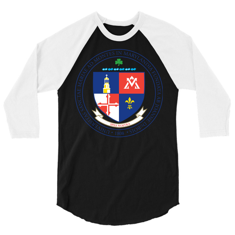 Mount St. Mary's University Seal 3/4 Sleeve Shirt by abednego | Artistshot