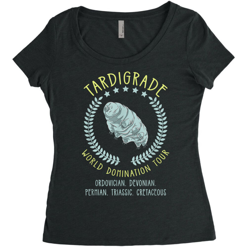 Tardigrade World Domination Tour Microbiologist Gift T Shirt Women's Triblend Scoop T-shirt by densonozmastonmq | Artistshot