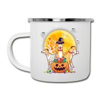 Whippets Dog Mummy Witch Moon Ghosts Happy Halloween Day 119 Camper Cup | Artistshot