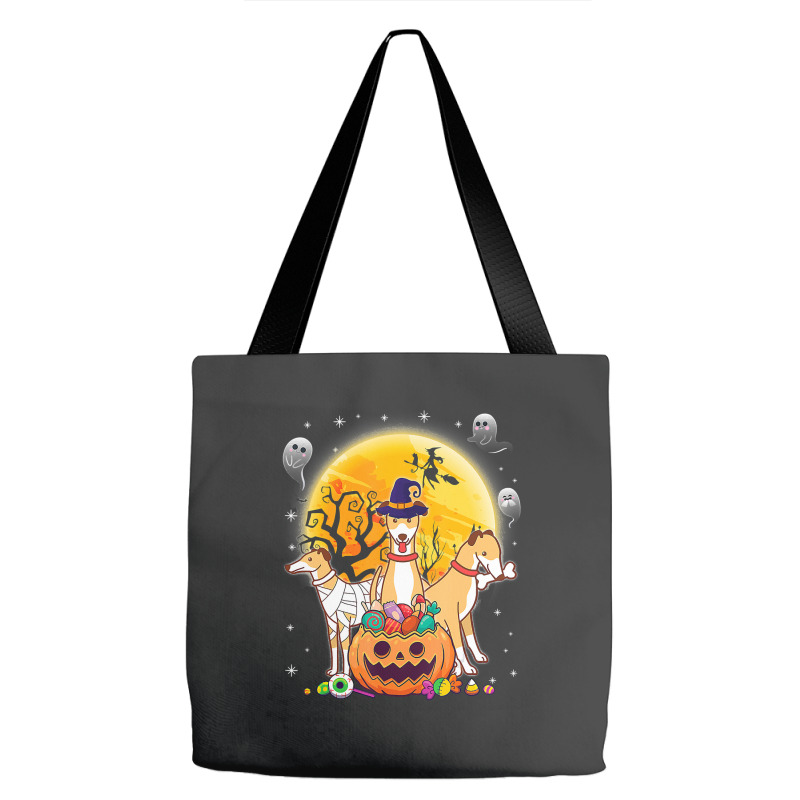 Whippets Dog Mummy Witch Moon Ghosts Happy Halloween Day 119 Tote Bags | Artistshot