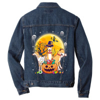 Whippets Dog Mummy Witch Moon Ghosts Happy Halloween Day 119 Men Denim Jacket | Artistshot