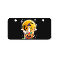 Whippets Dog Mummy Witch Moon Ghosts Happy Halloween Day 119 Bicycle License Plate | Artistshot