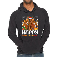 Cocker Spaniel Dog Halloween Christmas Happy Hallothanksmas Vintage Hoodie | Artistshot