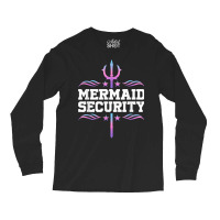 Mermaid Security Tees Mens Boys Swimmer Dad Merdad Trident T Shirt Long Sleeve Shirts | Artistshot