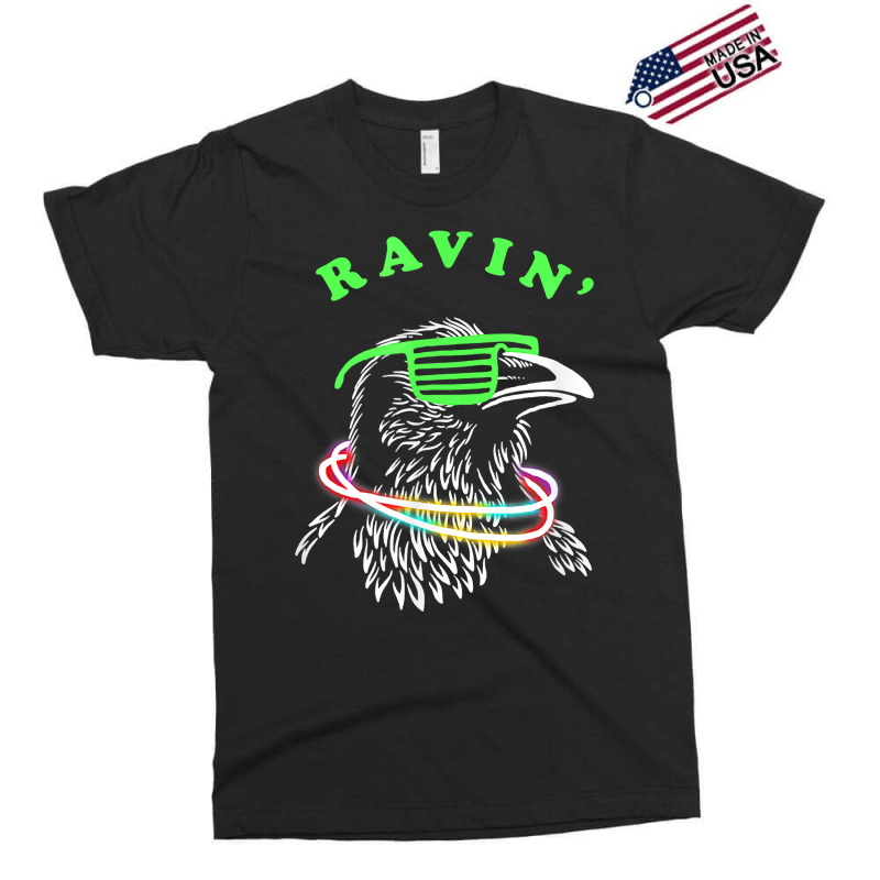 Ravin Raven Rave Party Neon Bird Funny Tee T Shirt Exclusive T-shirt | Artistshot