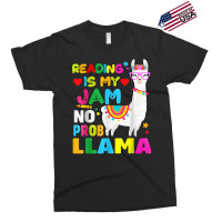 Read Teacher No Prob Llama Rainbow   Reading Is My Jam T Shirt Exclusive T-shirt | Artistshot