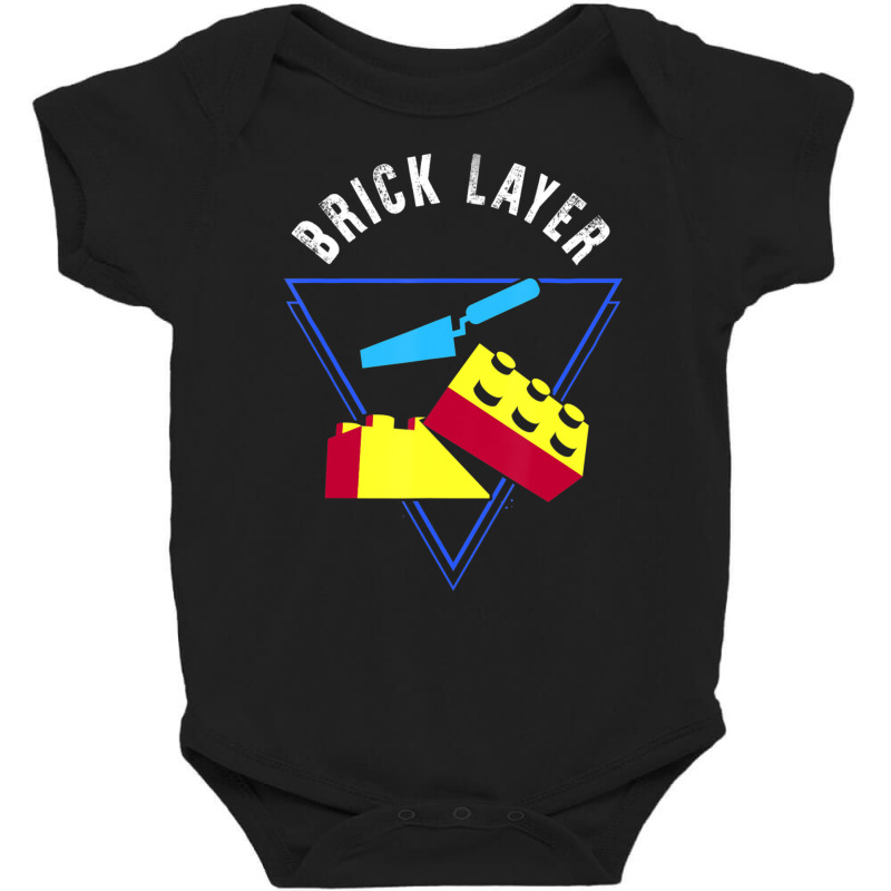 Brick Layer Big Building Blocks Engineer Toy Master Builder Baby Bodysuit | Artistshot