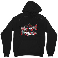 Alaska Native American Indian Salmon Fishing Tlingit Art Iii Pullover Unisex Hoodie | Artistshot