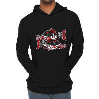 Alaska Native American Indian Salmon Fishing Tlingit Art Iii Pullover Lightweight Hoodie | Artistshot