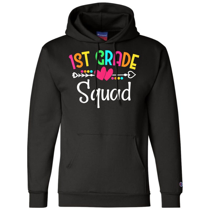 Team 1st First Grade Squad Teacher Student Back To School T Shirt Champion Hoodie | Artistshot