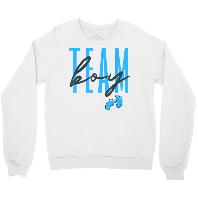 Team Boy Gender Reveal Baby Shower Pink Or Blue T Shirt Crewneck Sweatshirt | Artistshot