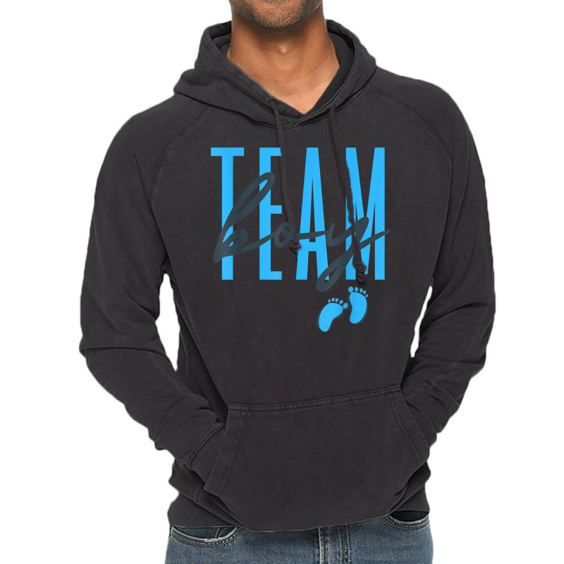 Team Boy Gender Reveal Baby Shower Pink Or Blue T Shirt Vintage Hoodie | Artistshot