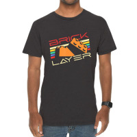 Brick Layer Master Builder Big Building Blocks Engineer Toy Vintage T-shirt | Artistshot