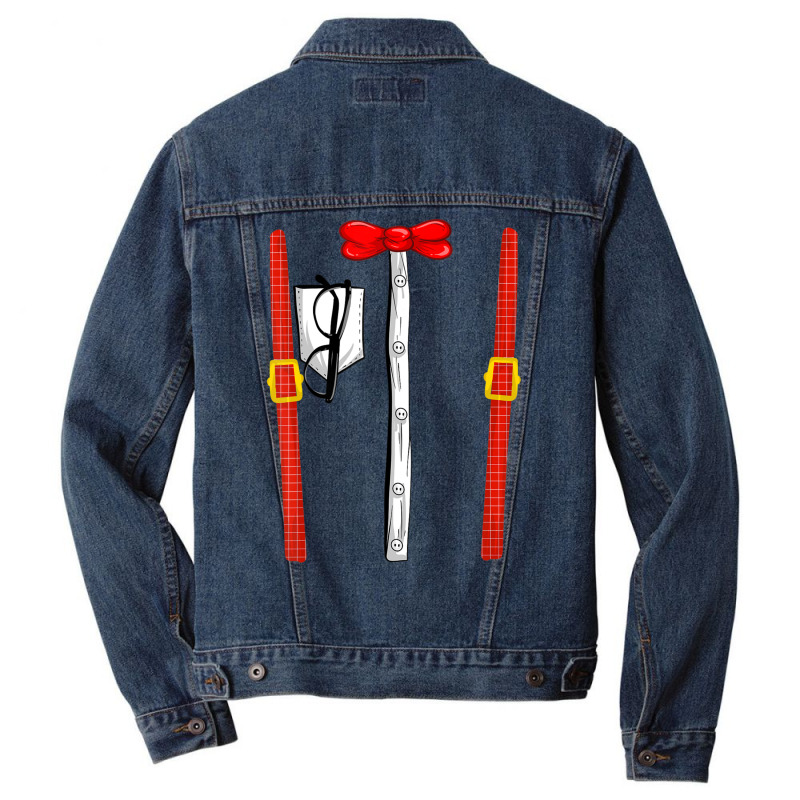 Cool Nerd Person Halloween Costume Lazy Diy Men Denim Jacket | Artistshot