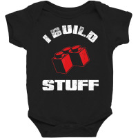 Build Stuff Big Building Blocks Master Builder Engineer Toys Baby Bodysuit | Artistshot