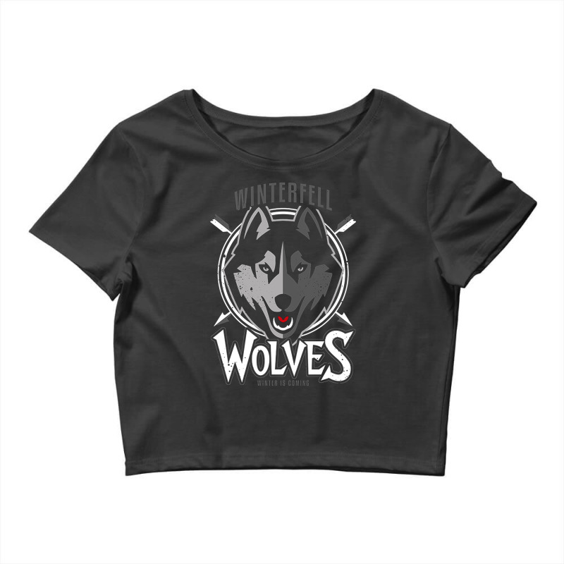 Winterfell Wolves Crop Top by Valerie_Art | Artistshot