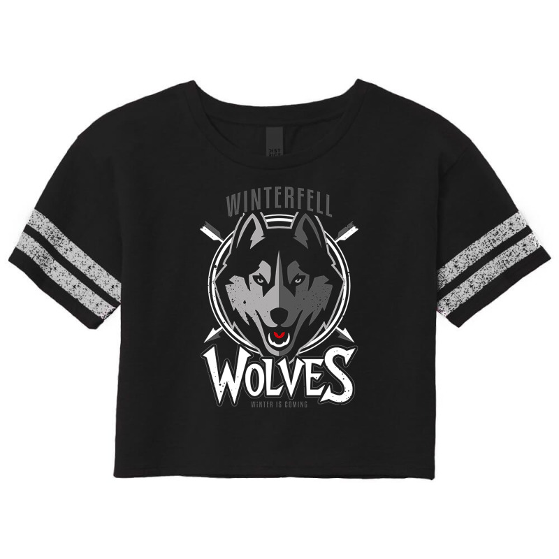 Winterfell Wolves Scorecard Crop Tee by Valerie_Art | Artistshot