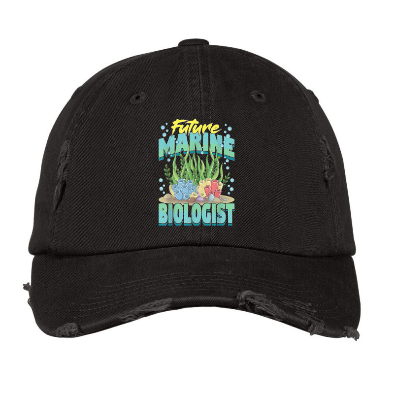 Future Marine Biologist Ocean Life Marine Biology Student Vintage Cap | Artistshot