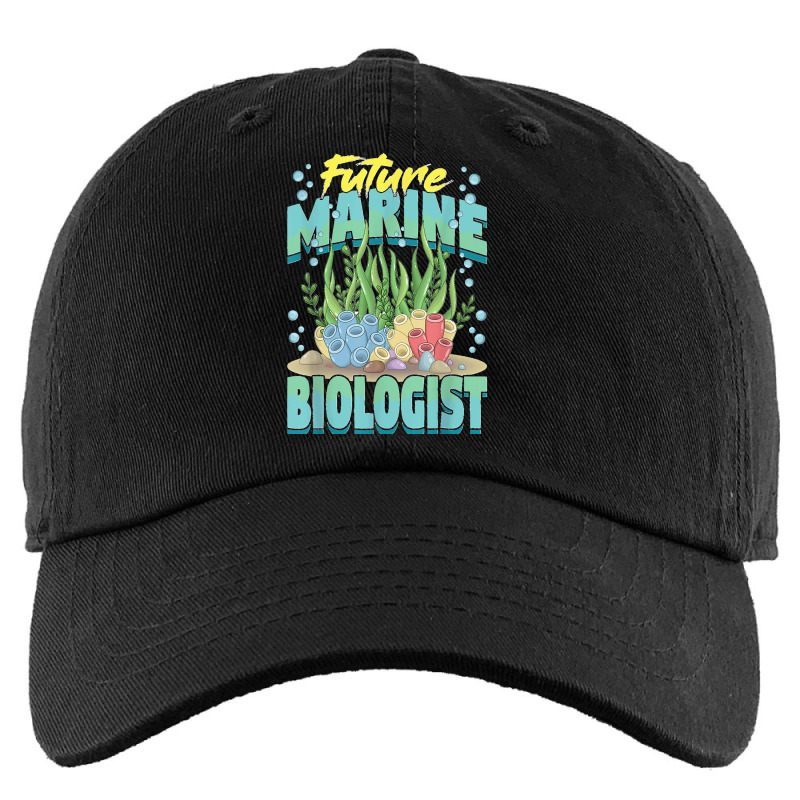 Future Marine Biologist Ocean Life Marine Biology Student Kids Cap | Artistshot