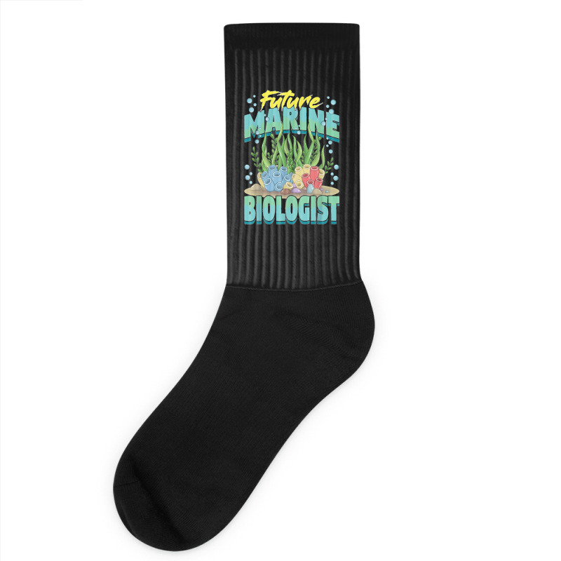 Future Marine Biologist Ocean Life Marine Biology Student Socks | Artistshot