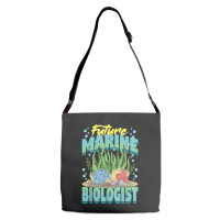 Future Marine Biologist Ocean Life Marine Biology Student Adjustable Strap Totes | Artistshot