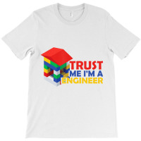 Engineer Kids Children Toy Build Builder Big Building Blocks T-shirt | Artistshot