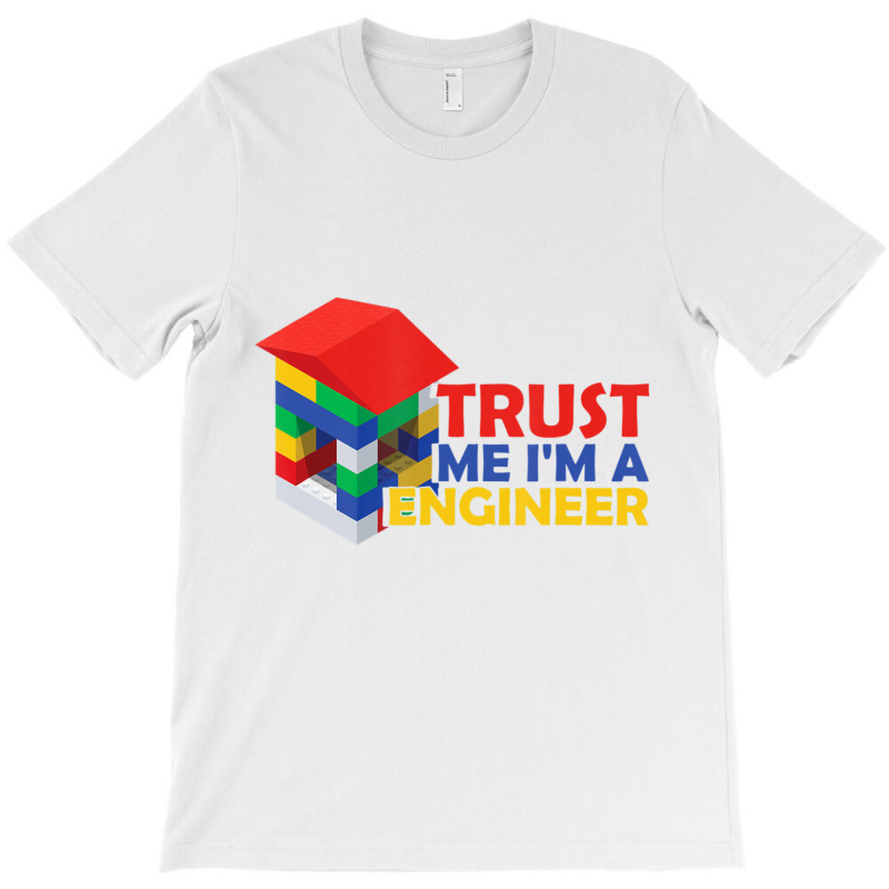 Engineer Kids Children Toy Build Builder Big Building Blocks T-shirt | Artistshot