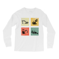 Excavator Boy Vehicles Construction Site Children Long Sleeve Shirts | Artistshot