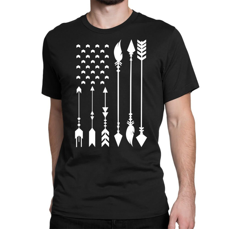 Cool Native American Flag Pride Usa Patriotic Us Classic T-shirt by thandlenesn | Artistshot