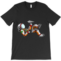 Cool Relaxing Astronaut Spaceman Paper Airplane T-shirt | Artistshot