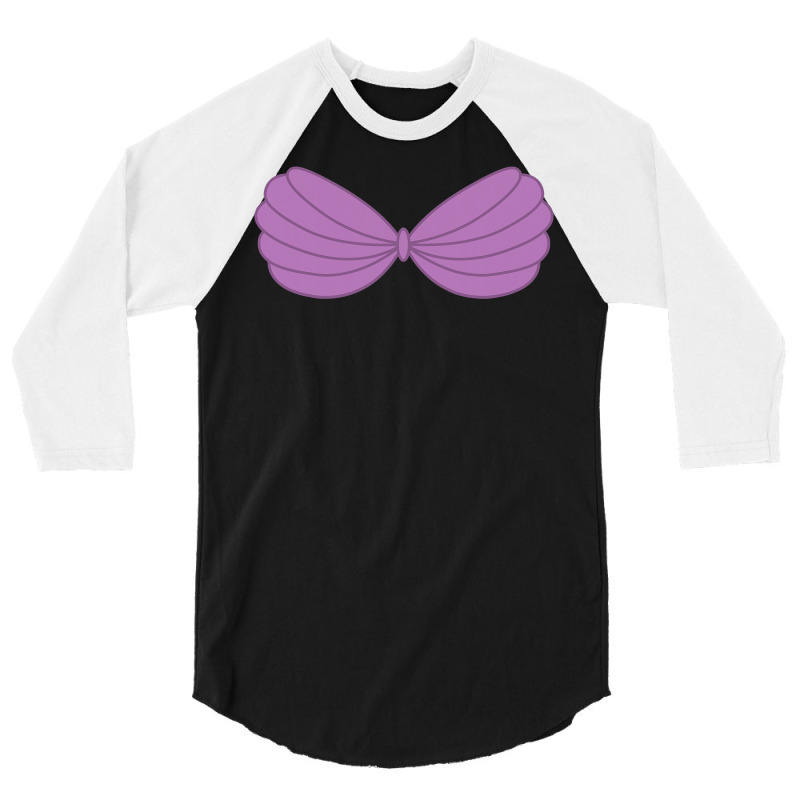 Custom Mermaid Purple Seashell Bra Cartoon Graphic T Shirt Toddler Hoodie  By Romanallen89 - Artistshot