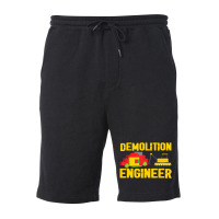 Demolition Engineer Master Builder Building Blocks Bricks Fleece Short | Artistshot