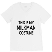 Milkman Group Couples Halloween Costume V-neck Tee | Artistshot