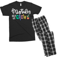 Mistakes Help Us Grow For Teacher And Student Inspiration T Shirt Men's T-shirt Pajama Set | Artistshot