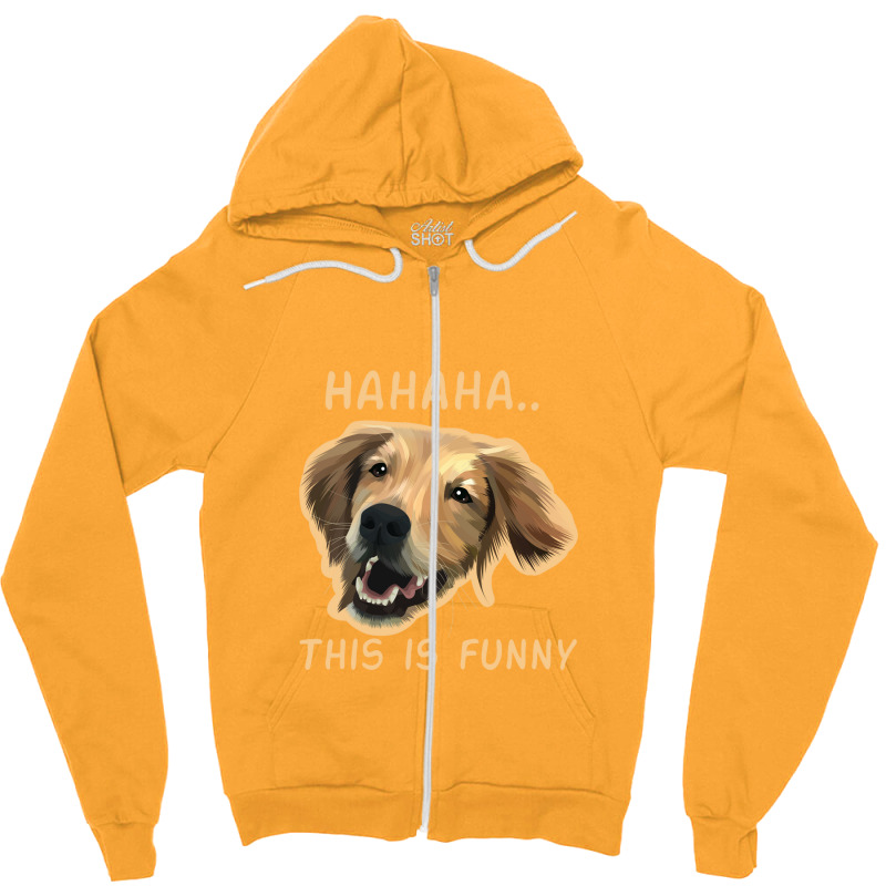 Funny Dog Zipper Hoodie by mshel tyan | Artistshot