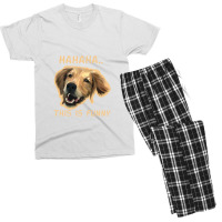 Funny Dog Men's T-shirt Pajama Set | Artistshot