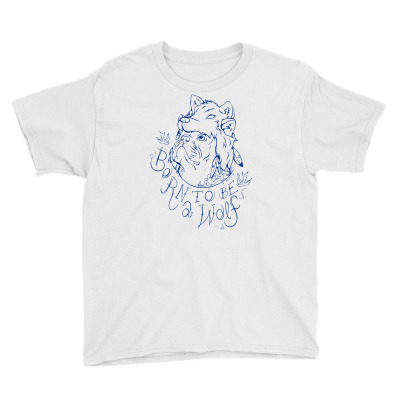 Born To Be A Wolf Youth Tee Designed By Icang Waluyo