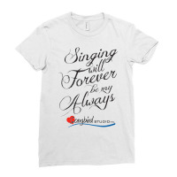 Lighs Men Women Glasses Singing Will Forever Be My Al Ladies Fitted T-shirt | Artistshot