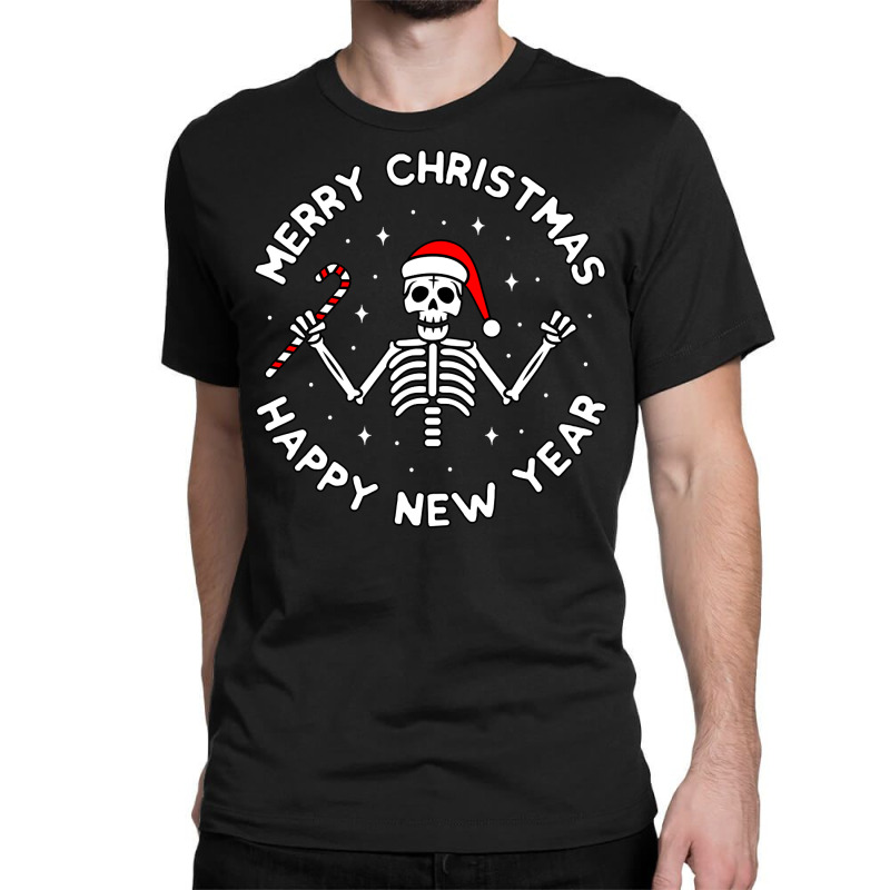  Life is Good. Men's Candy Cane Skeleton Long Sleeve