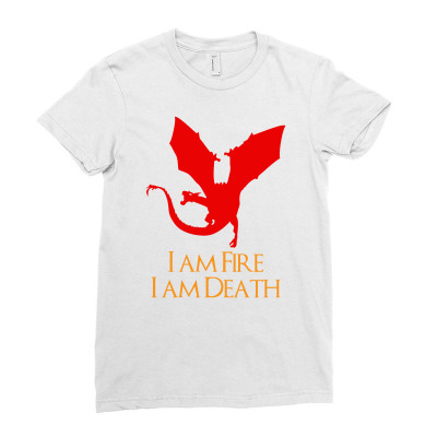I Am Fire I Am Death Ladies Fitted T-shirt Designed By Icang Waluyo