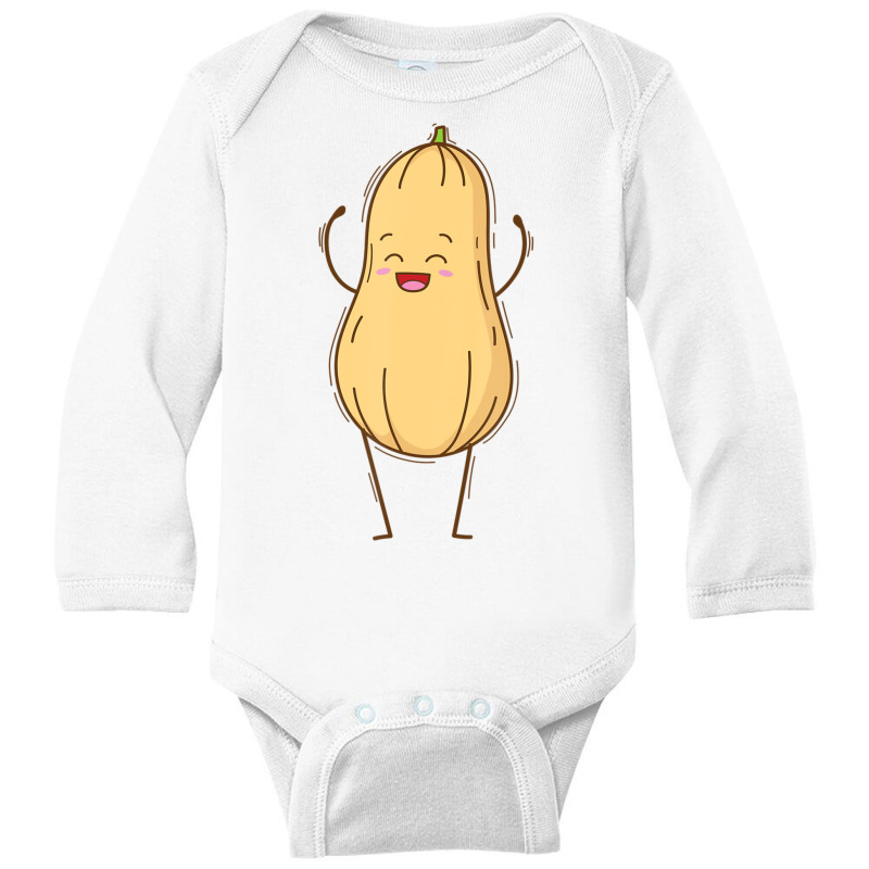 Butternut Squash Rejoicing Long Sleeve Baby Bodysuit by BuenoBloom | Artistshot