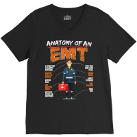 Anatomy Of Emt Ems Emergency Medical Technician Health Care T Shirt V-neck Tee | Artistshot