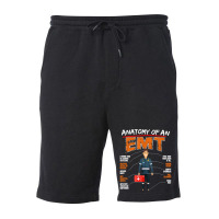 Anatomy Of Emt Ems Emergency Medical Technician Health Care T Shirt Fleece Short | Artistshot